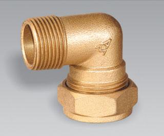 90外螺纹卡套弯头 - 宁波埃美柯铜阀门四川成都经销处,(西南)办事处